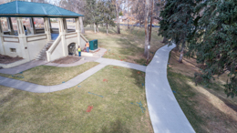 Before new light fixtures in Glenmere Park