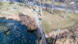 Before new light fixtures in Glenmere Park