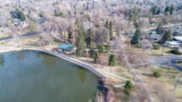 Before new light fixtures in Glenmere Park