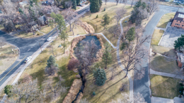 Before new light fixtures in Glenmere Park